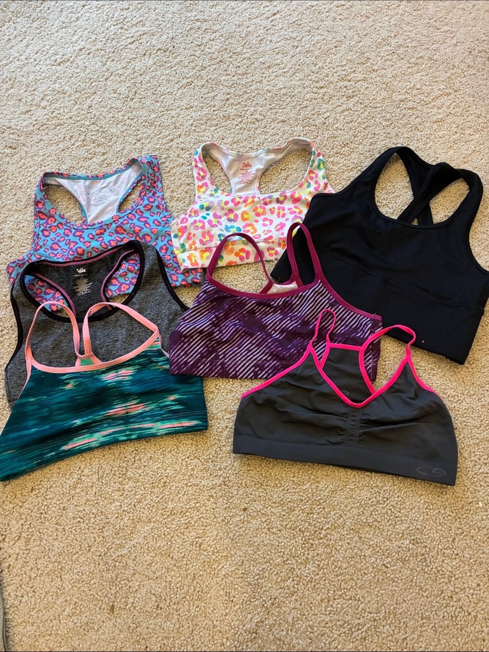 Mixed Color Women's Sports Bra Bundle - Assorted Colors